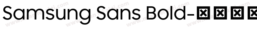 Samsung Sans Bold字体转换